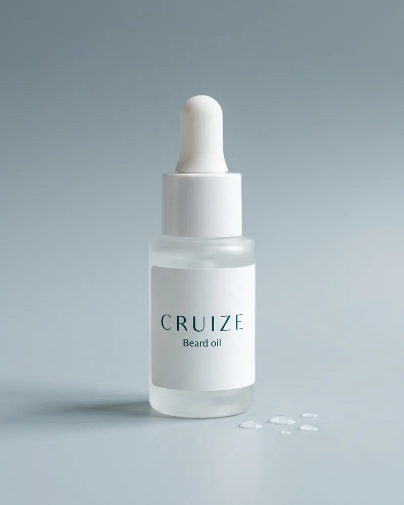 Illustrative pack for Barber Club Beard Oil, with a CRUIZE label. Not the real product or its packaging.