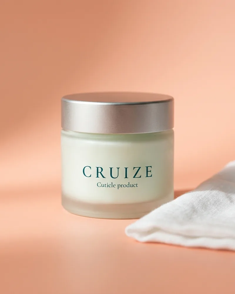 Illustrative pack for Cuticle Balsam, with a CRUIZE label. Not the real product or its packaging.