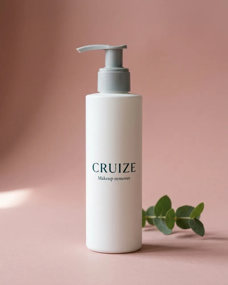 Illustrative pack for Kind to Skin Face Cleanser Micellar Water, with a CRUIZE label. Not the real product or its packaging.