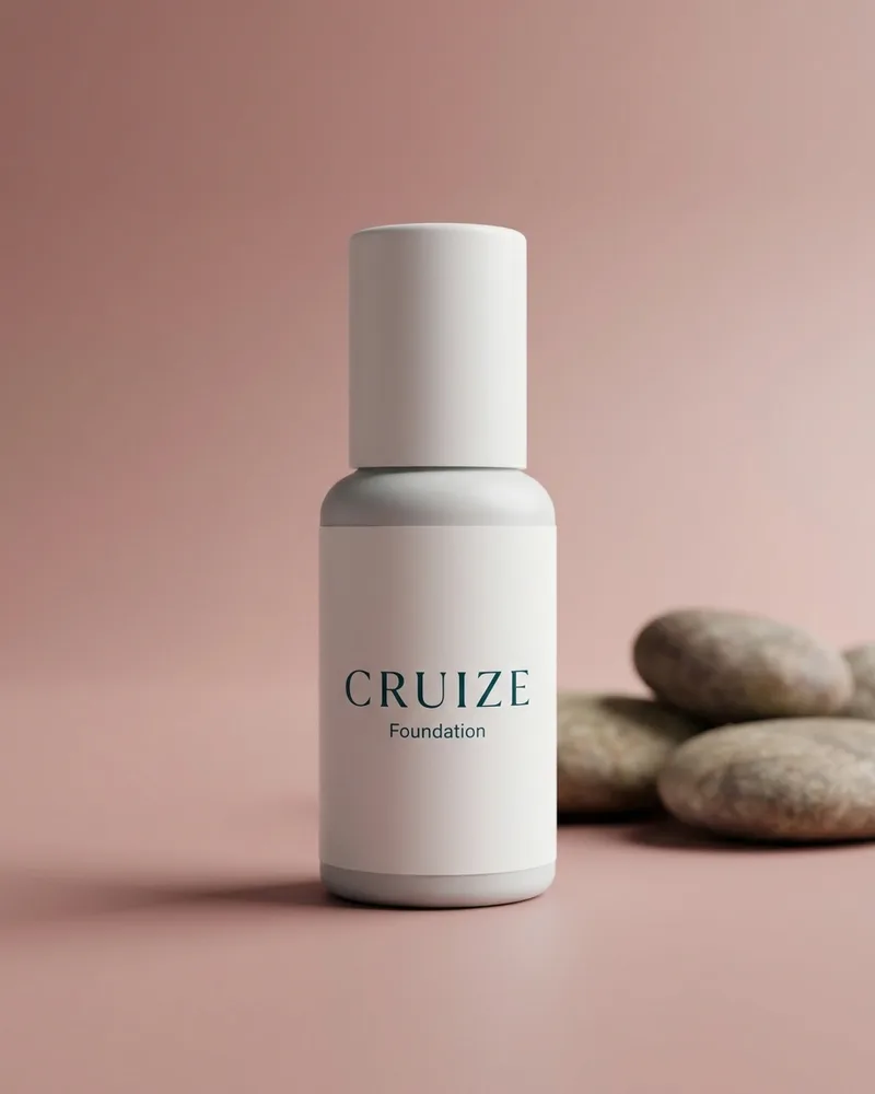Illustrative pack for Even True Flawless Skin Liquid Makeup, with a CRUIZE label. Not the real product or its packaging.