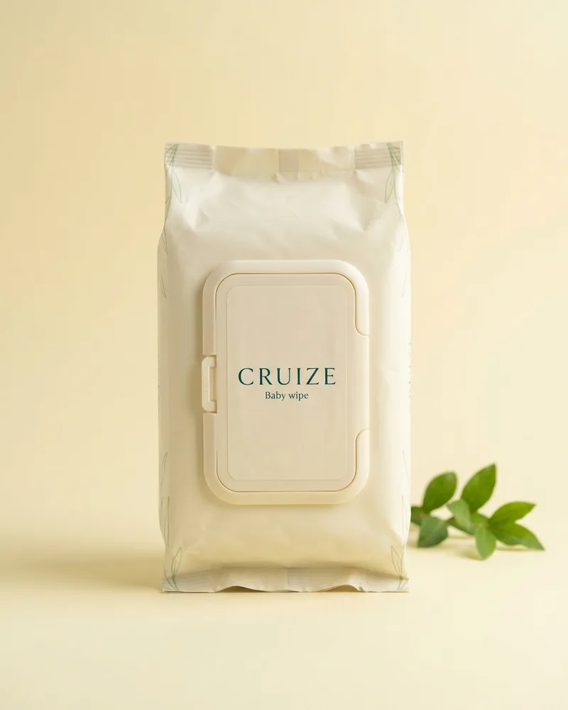 Illustrative pack for Complete Clean Baby Wipes, with a CRUIZE label. Not the real product or its packaging.