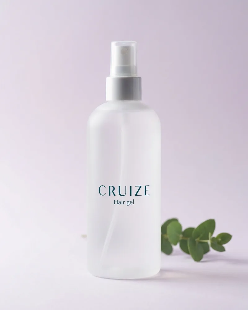Illustrative pack for Pomegranate & Honey Maximum Hold Gel Styler, with a CRUIZE label. Not the real product or its packaging.