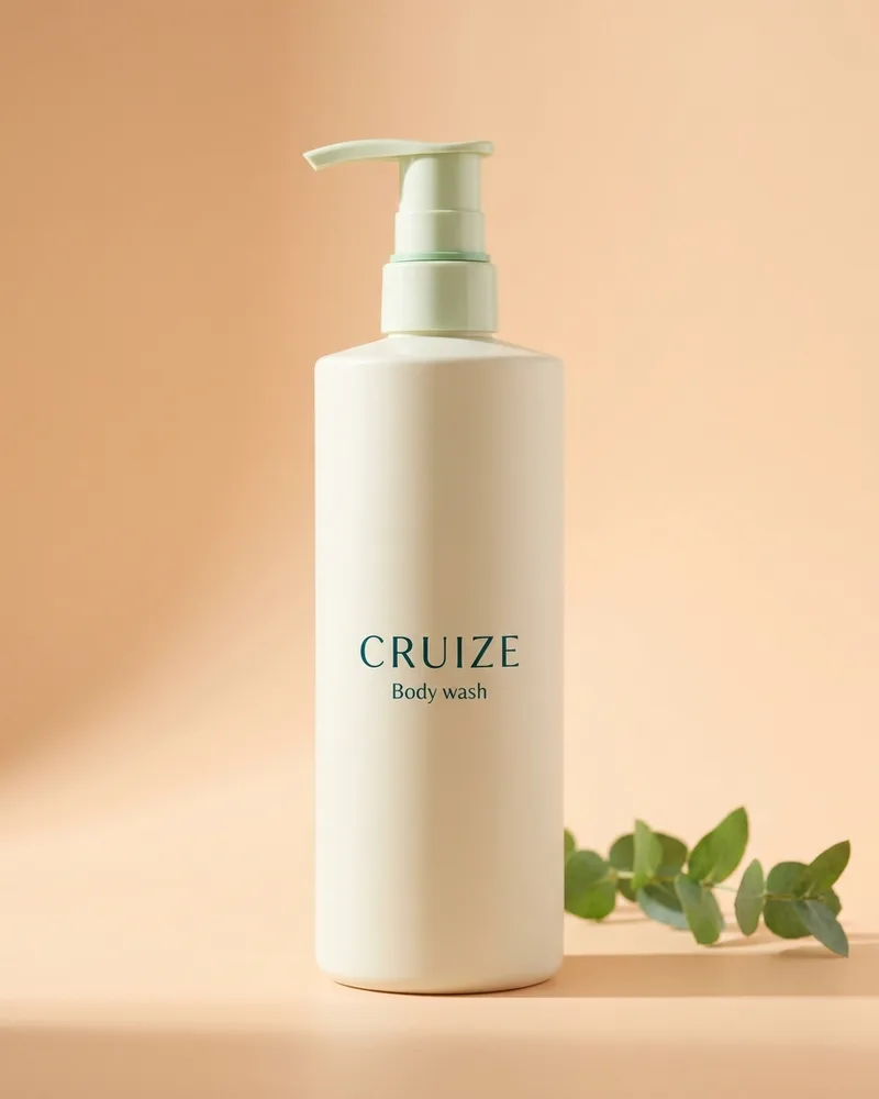 Illustrative pack for Active Clean Shower Gel, with a CRUIZE label. Not the real product or its packaging.