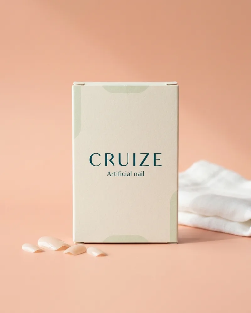 Illustrative pack for Brush On Nail Glue, with a CRUIZE label. Not the real product or its packaging.