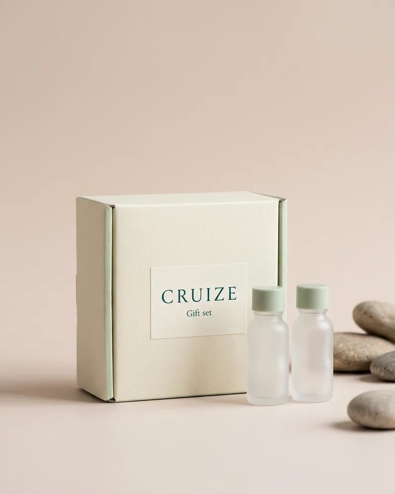 Illustrative pack for Female Active Eau de Toilette & Shower Gel, with a CRUIZE label. Not the real product or its packaging.