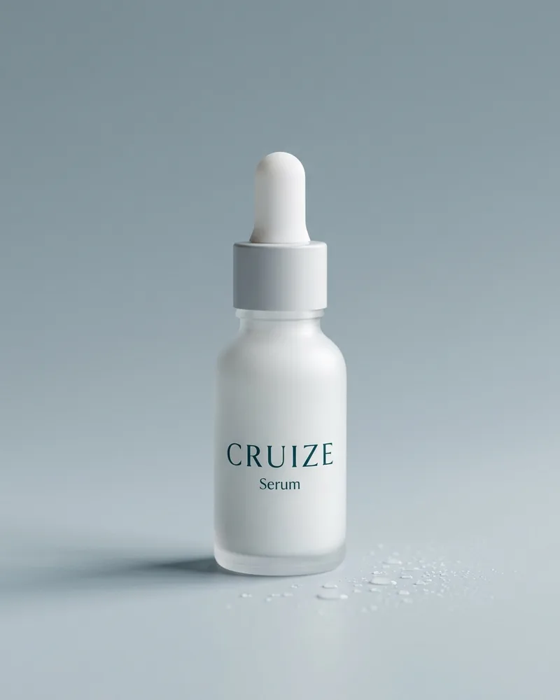 Illustrative pack for Hyalu B5 Suractivated Serum, with a CRUIZE label. Not the real product or its packaging.