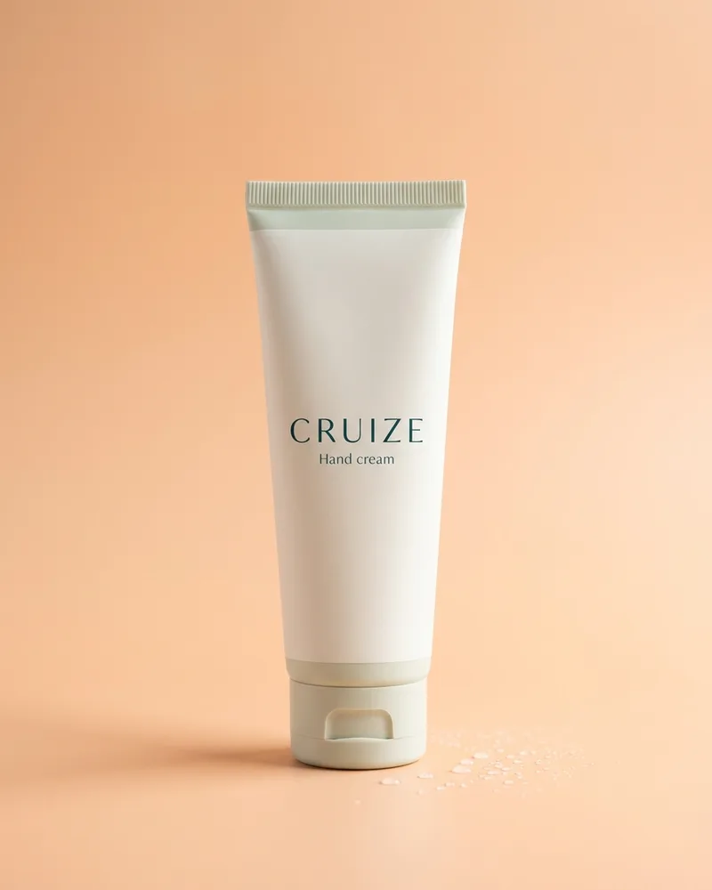 Illustrative pack for Daily Moisturising Hand Cream, with a CRUIZE label. Not the real product or its packaging.