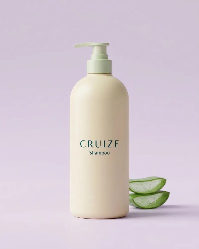 Illustrative pack for Elvive Hydra Hyaluronic Moisture Boosting Shampoo, with a CRUIZE label. Not the real product or its packaging.