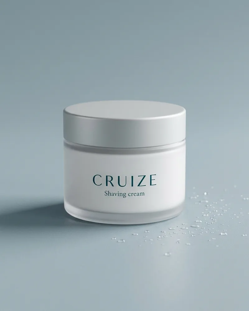 Illustrative pack for Post Shave Balm, with a CRUIZE label. Not the real product or its packaging.