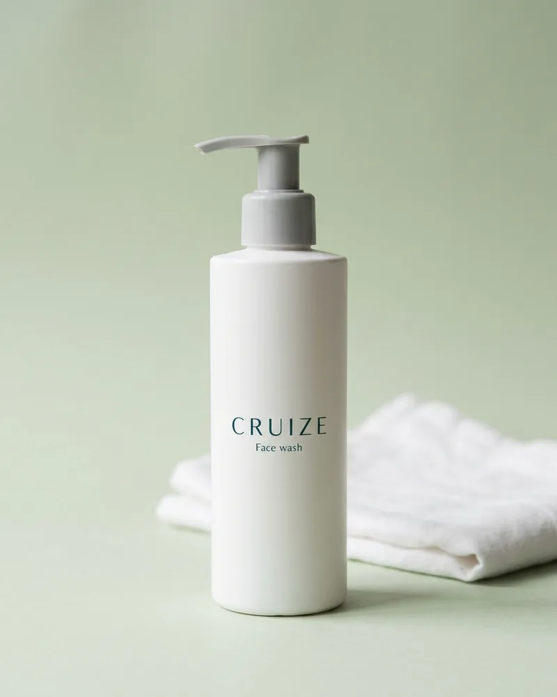 Illustrative pack for Pure Active Anti Blackhead Deep Pore Face Wash, with a CRUIZE label. Not the real product or its packaging.