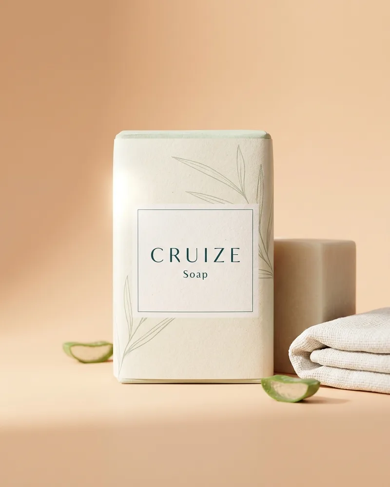 Illustrative pack for Soap Herbal, with a CRUIZE label. Not the real product or its packaging.
