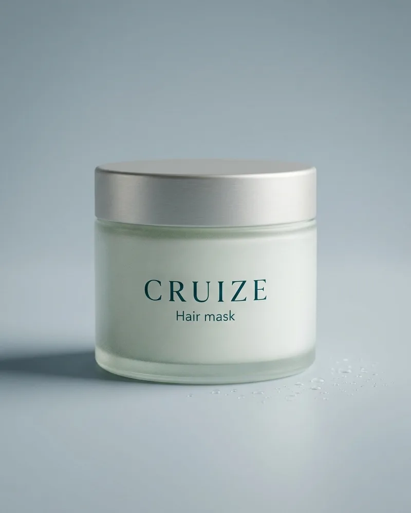 Illustrative pack for Intense Hydrating Mask, with a CRUIZE label. Not the real product or its packaging.