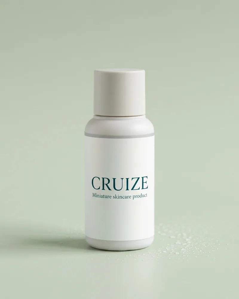 Illustrative pack for Travel Size Press & Glow Tonic, with a CRUIZE label. Not the real product or its packaging.