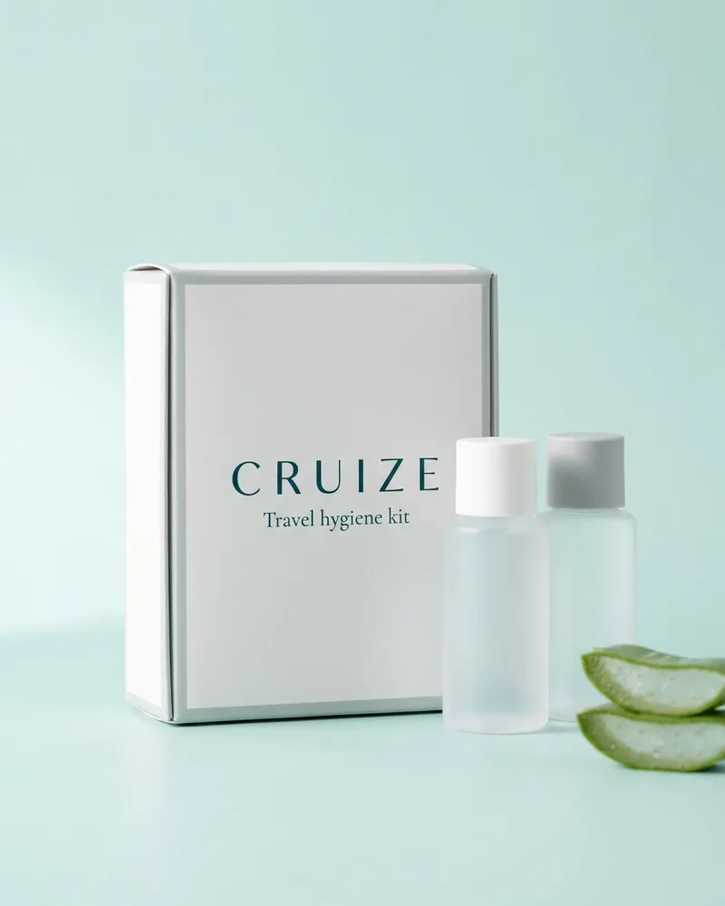 Illustrative pack for Bum Bum Jet Set, with a CRUIZE label. Not the real product or its packaging.