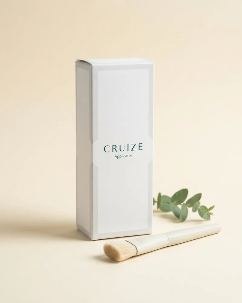 Illustrative pack for Complexion Sponge, with a CRUIZE label. Not the real product or its packaging.