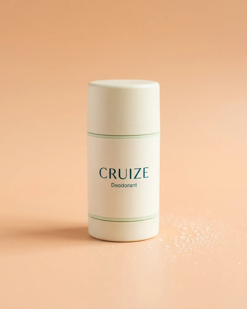 Illustrative pack for Antiperspirant Roll-On Deodorant Mineral Touch, with a CRUIZE label. Not the real product or its packaging.