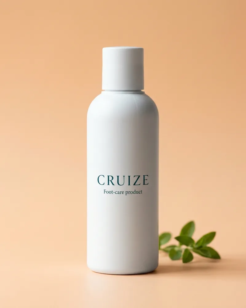 Illustrative pack for Peppermint Intensive Foot Rescue, with a CRUIZE label. Not the real product or its packaging.