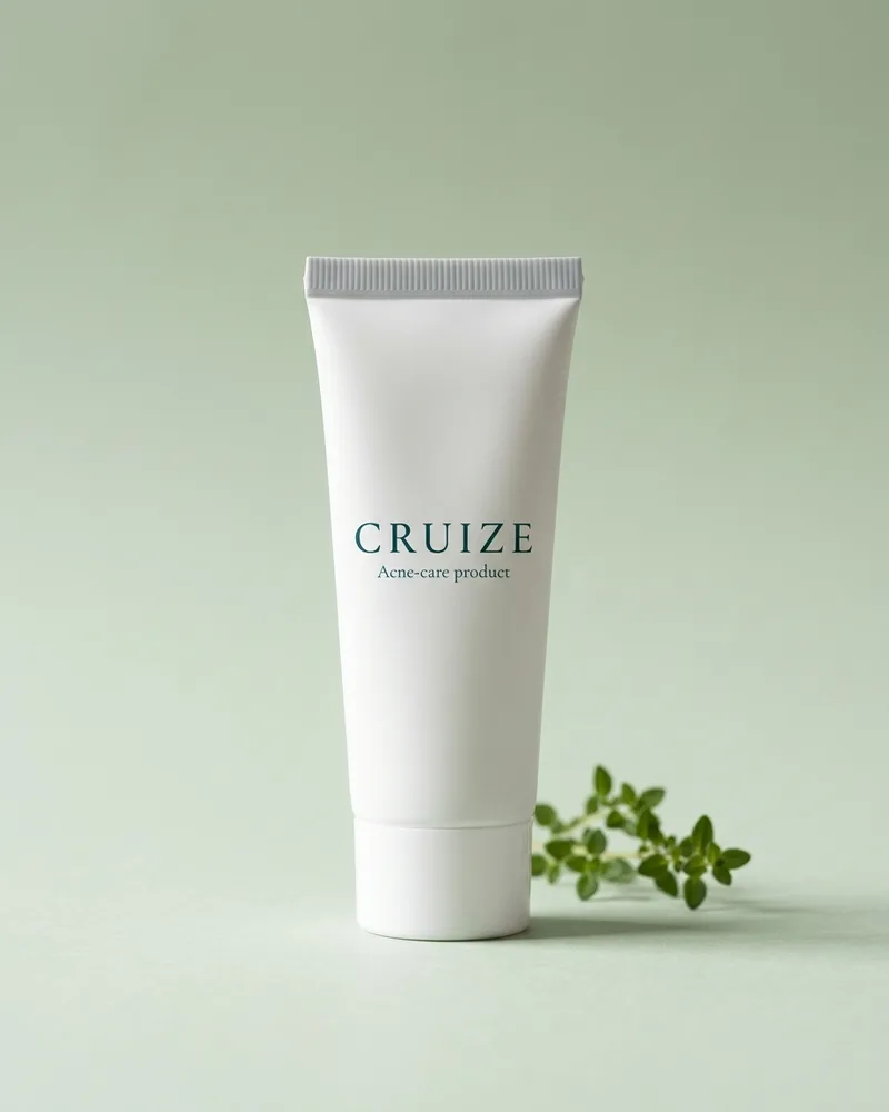 Illustrative pack for Sebium Kerato+ Anti-Acne Cream, with a CRUIZE label. Not the real product or its packaging.