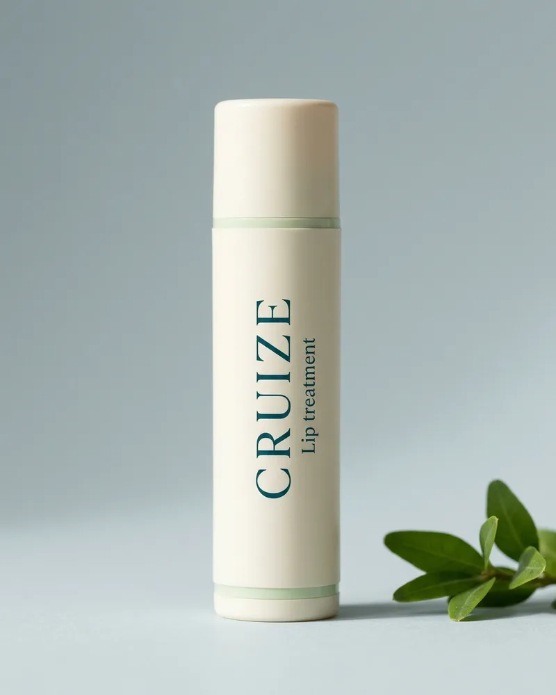 Illustrative pack for Lip Balm Strawberry Sherbet, with a CRUIZE label. Not the real product or its packaging.